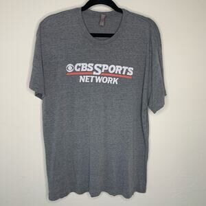 CBS Sports Network Gray Graphic  Tee T shirt Sz XL